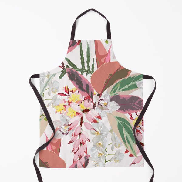 Item preview, Fashionable seamless tropical pattern with tropical pink leaves and exotic pink, white flowers. designed and sold by MatyKotiv.