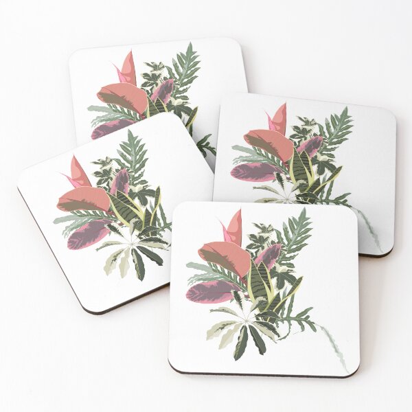 Item preview, Flower frame with exotic plant in watercolor style. designed and sold by MatyKotiv.
