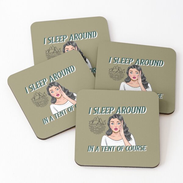 Item preview, I Sleep Around In A Tent Of Course Funny T-Shirt designed and sold by gjen53.