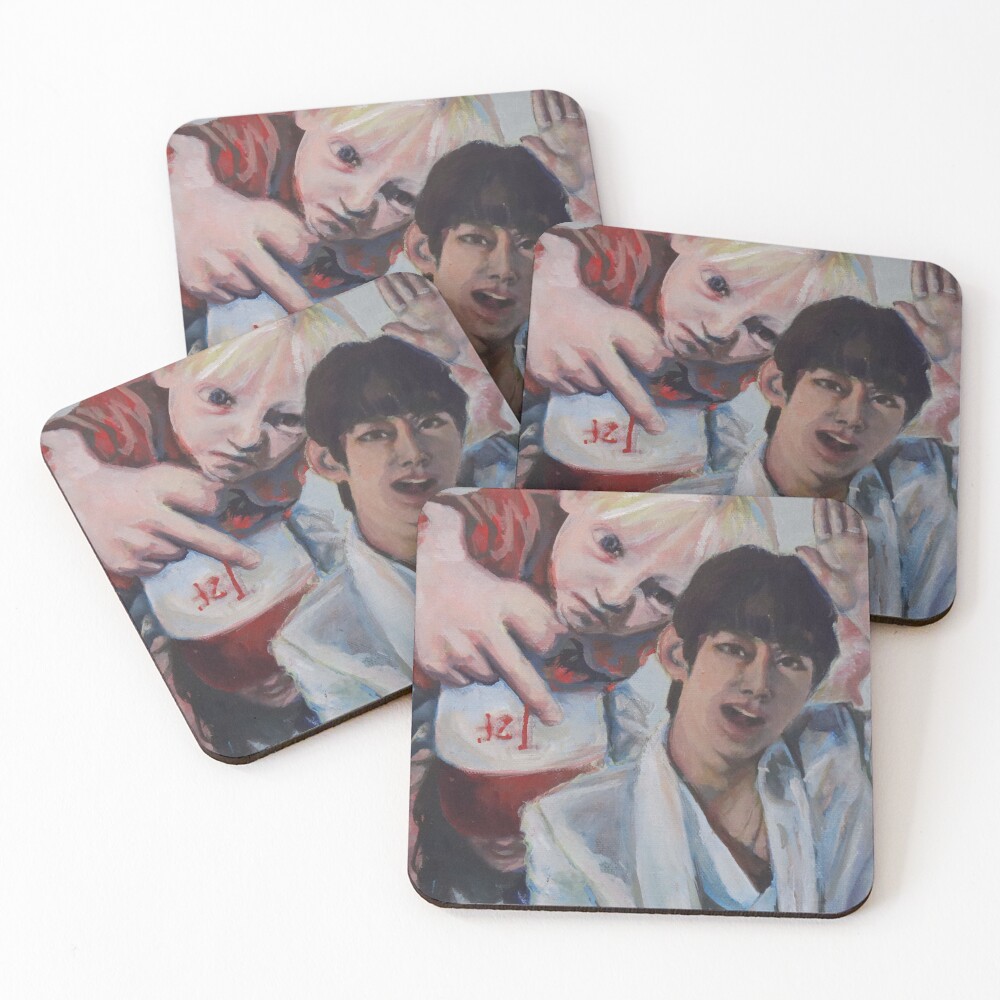 Item preview, Coasters (Set of 4) designed and sold by catedolphinart.