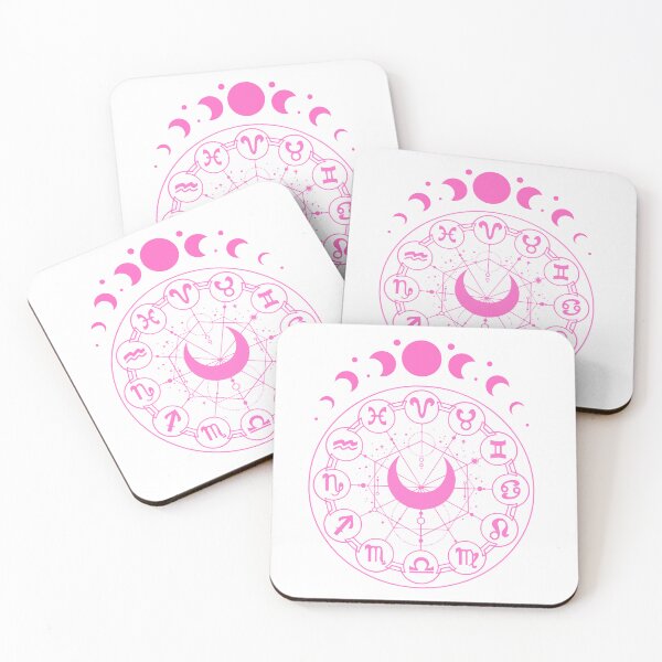 Item preview, Mystic Moon & Zodiac Wheel | Astrology Wiccan Celestial Design designed and sold by Estelle Printworks.