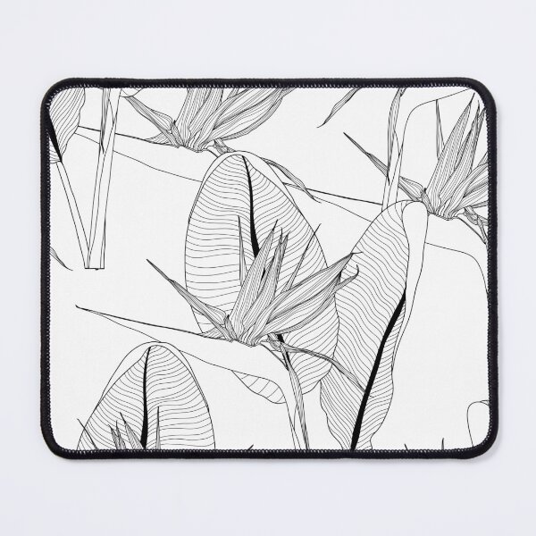 Item preview, Graphic strelitzia seamless pattern. Vector exotic leaves and flowers. designed and sold by MatyKotiv.