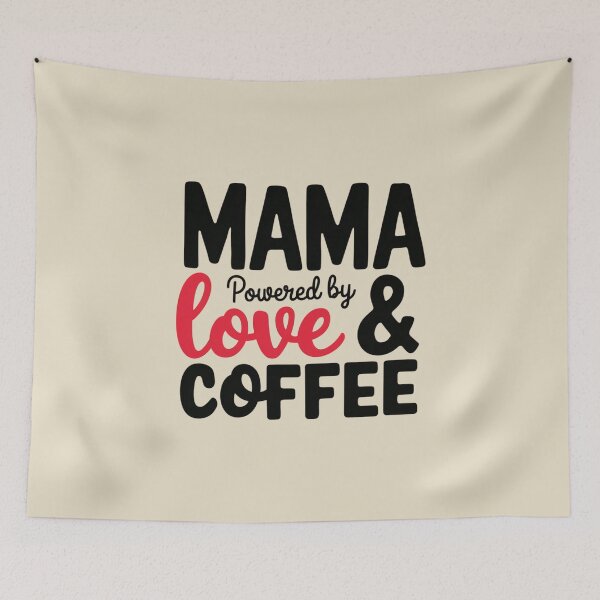 Item preview, MAMA – Powered by Love & Coffee designed and sold by SignumShop.