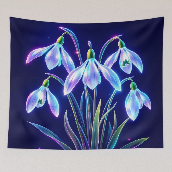 Item preview, Neon Snowdrop Dreams designed and sold by roxysnextgenart.