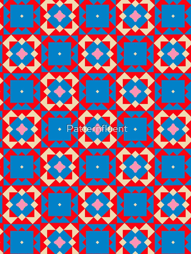Thumbnail 4 of 4, iPhone Case, Geometric Tile Mosaic designed and sold by Patternfluent.