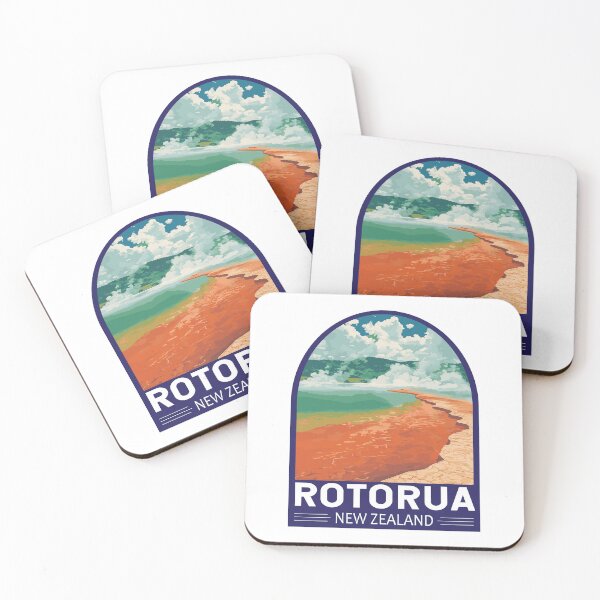 Item preview, Rotorua New Zealand Travel Art Emblem designed and sold by KrisSidDesigns.