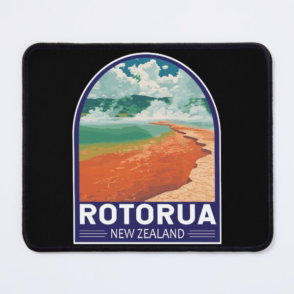 Item preview, Rotorua New Zealand Travel Art Emblem designed and sold by KrisSidDesigns.