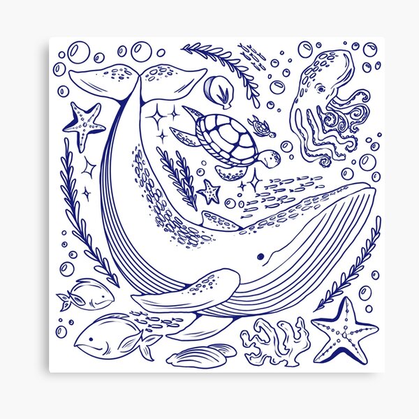 Item preview, Whales Sea Life  designed and sold by AmbyArtist.