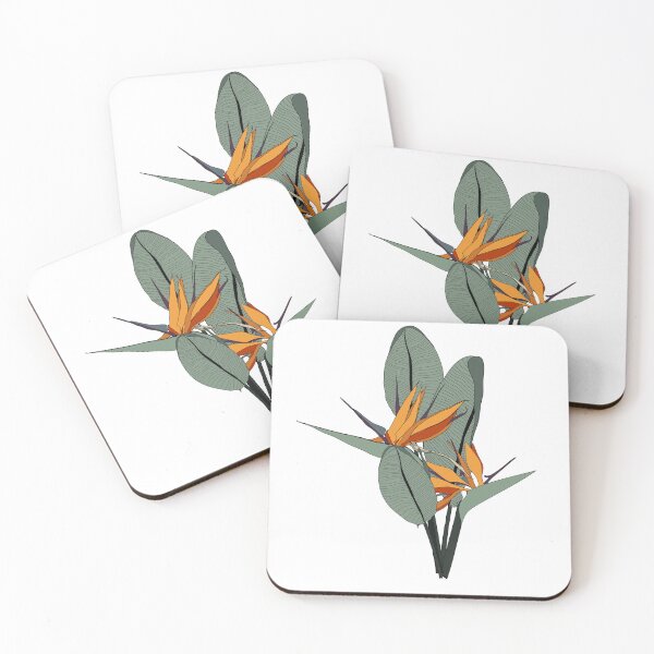 Item preview, Decorative simple colored strelitzia flowers bouquet, design elements. designed and sold by MatyKotiv.