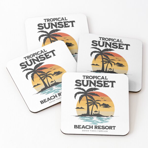 Item preview, Tropical Sunset Beach Resort Paradise designed and sold by yasarstore.