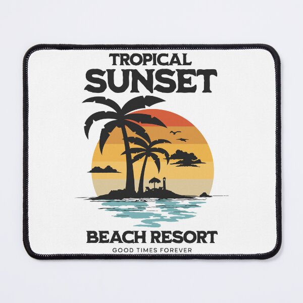 Item preview, Tropical Sunset Beach Resort Paradise designed and sold by yasarstore.