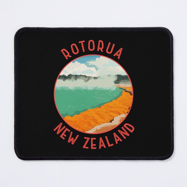 Item preview, Rotorua New Zealand Retro Distressed Circle designed and sold by KrisSidDesigns.