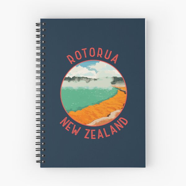 Item preview, Rotorua New Zealand Retro Distressed Circle designed and sold by KrisSidDesigns.