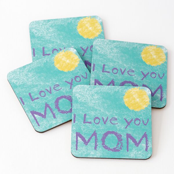Item preview, I Love You Mom - Child's Crayon Artwork   designed and sold by FaeryNuff.