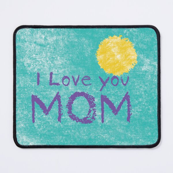 Item preview, I Love You Mom - Child's Crayon Artwork   designed and sold by FaeryNuff.