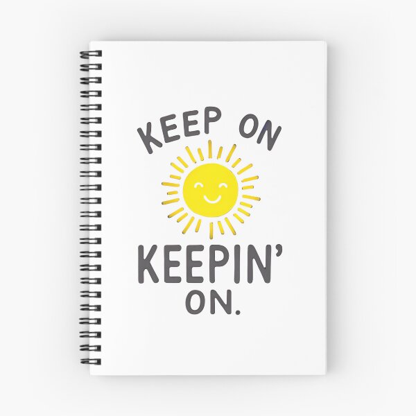 Item preview, KEEP ON KEEPIN' ON - Smiling Sun Tee - Black print designed and sold by On-The-Brink.