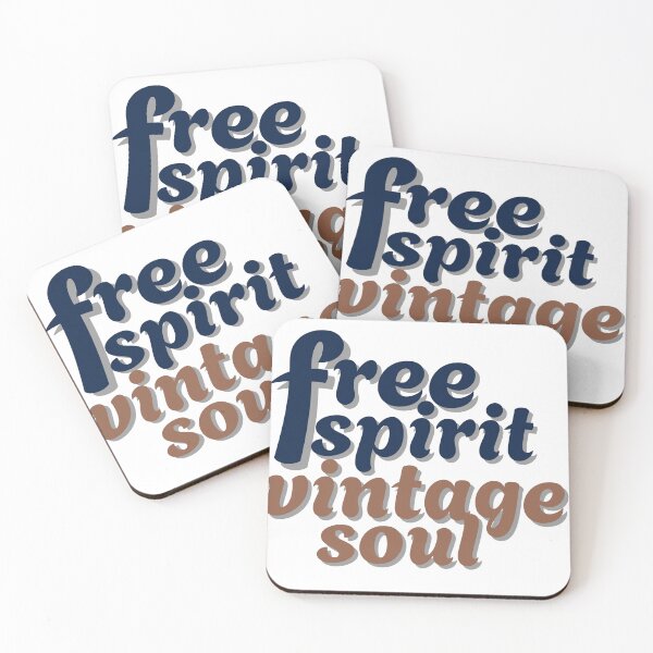 Item preview, Free spirit vintage soul - boho inspirational typography Art designed and sold by Arbstrong.