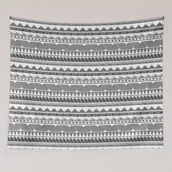 Item preview, White and Gray Tribal Pattern designed and sold by Steeb757.