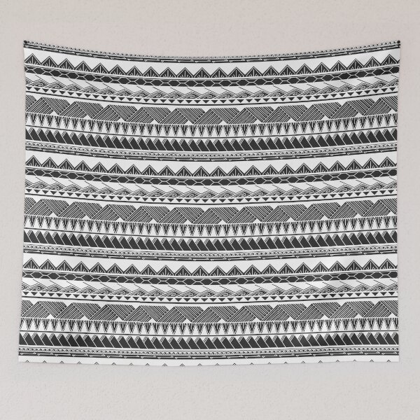 Item preview, White and Dark Gray Tribal Pattern designed and sold by Steeb757.