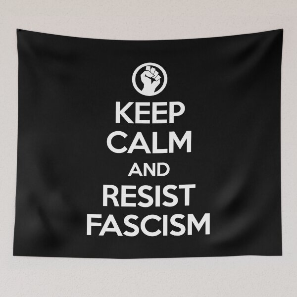 Item preview, Keep Calm and RESIST FASCISM (white text) designed and sold by Thelittlelord.
