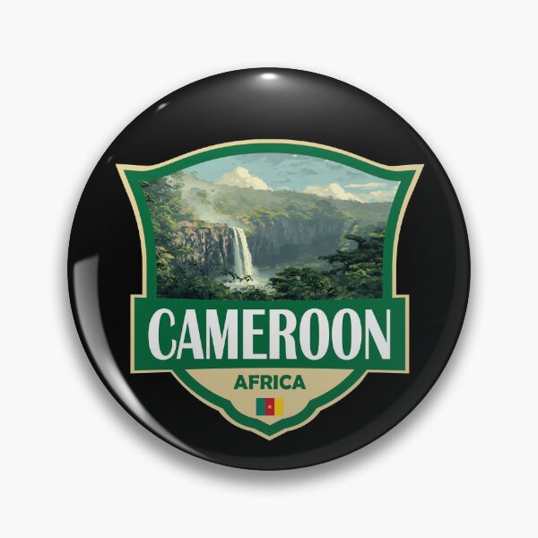 Item preview, Cameroon Illustration Retro Badge designed and sold by KrisSidDesigns.