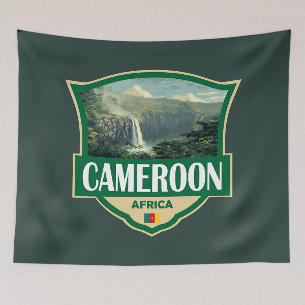 Item preview, Cameroon Illustration Retro Badge designed and sold by KrisSidDesigns.
