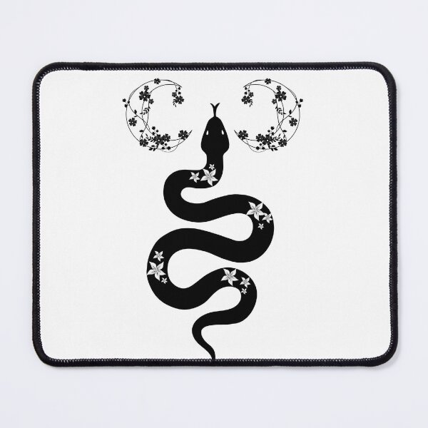 Item preview, Black Snake Flowers moon designed and sold by Paradise-Vibes.