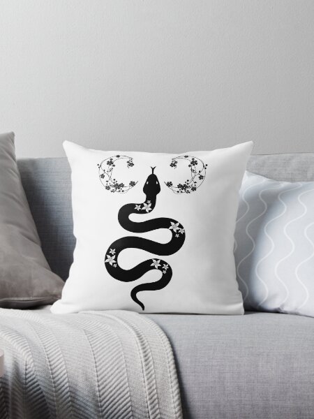 Item preview, Black Snake Flowers moon designed and sold by Paradise-Vibes.
