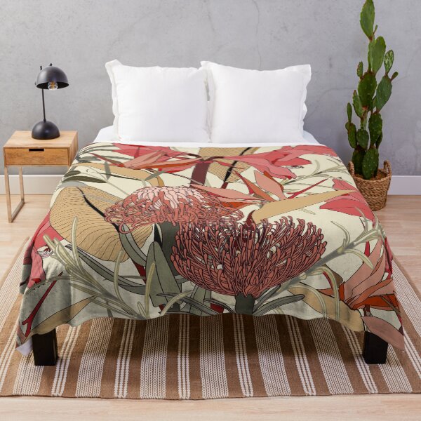 Item preview, Fashionable seamless tropical pattern with exotic, protea strelitzia, orchids flowers. designed and sold by MatyKotiv.