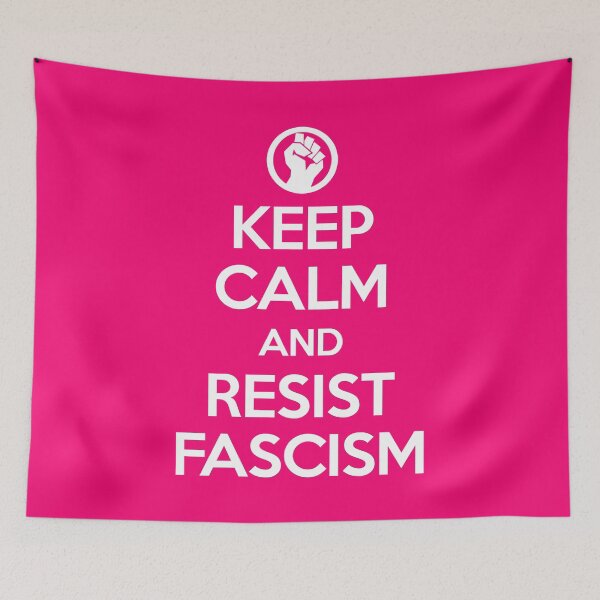 Item preview, Keep Calm and RESIST FASCISM (white text) designed and sold by Thelittlelord.