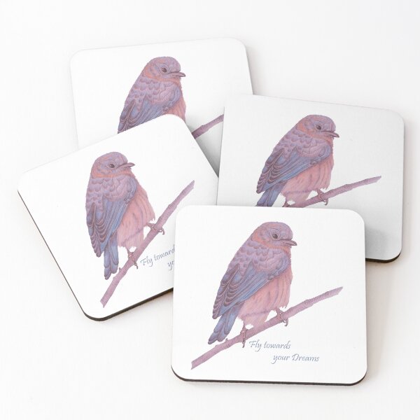 Item preview, Blue bird "Fly towards your dreams" designed and sold by ElianaCarla.