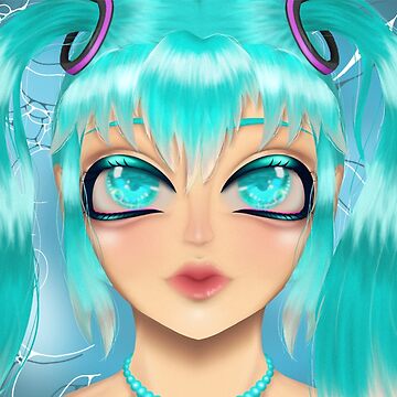 Vorschaubild zum Design Hatsune Miku Deep Sea Lily Print von mikusleeklover