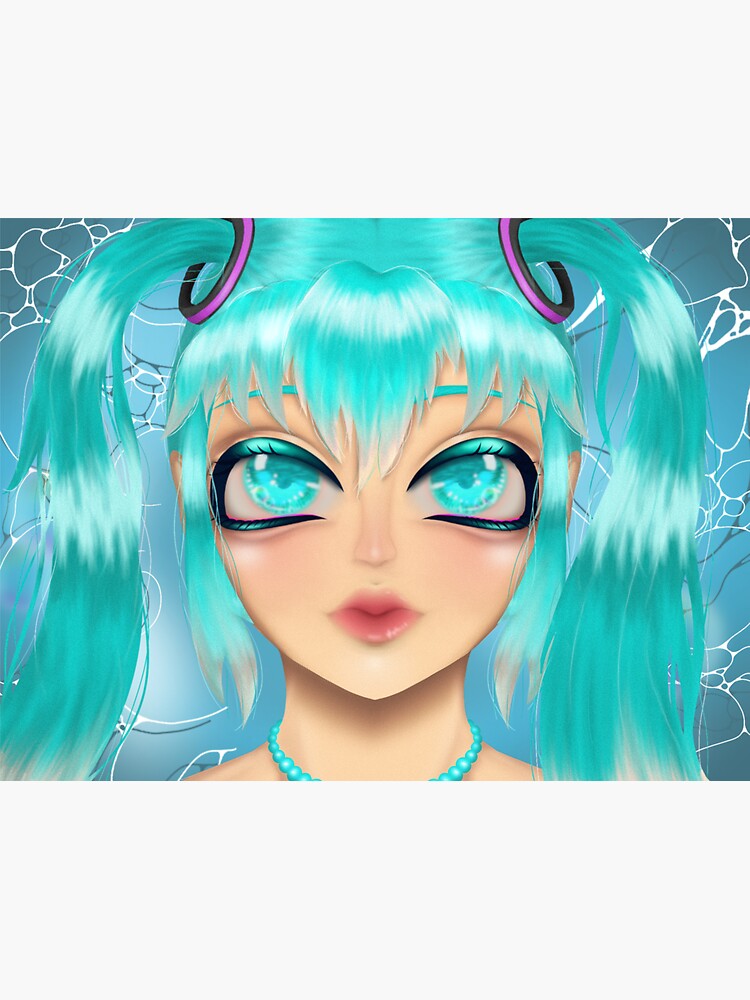 Thumbnail 3 von 3, Sticker, Hatsune Miku Deep Sea Lily Print designt und verkauft von mikusleeklover.
