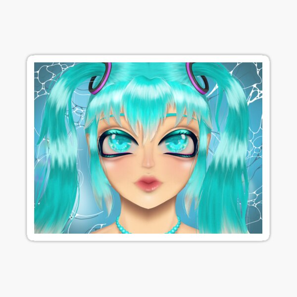 Item preview, Hatsune Miku Deep Sea Lily Print  designed and sold by mikusleeklover.