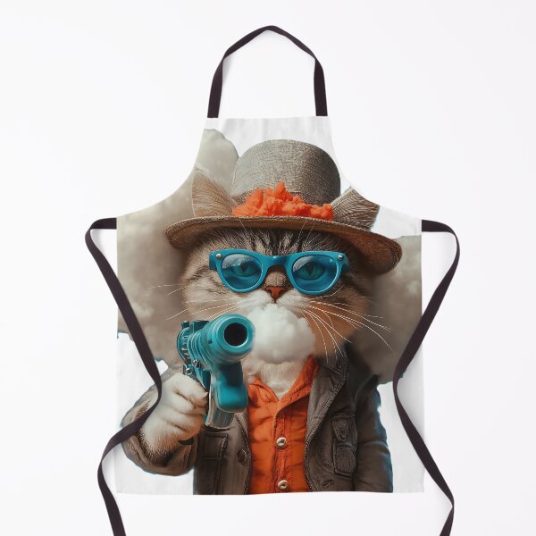 Item preview, Cool Cat with an Attitude – The Purrfect Outlaw designed and sold by Kat's Design Hub.