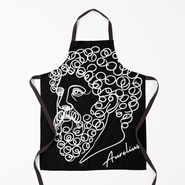 Item preview, Marco Aurelio minimalista (modo oscuro con nombre) designed and sold by serendipitouspicks.