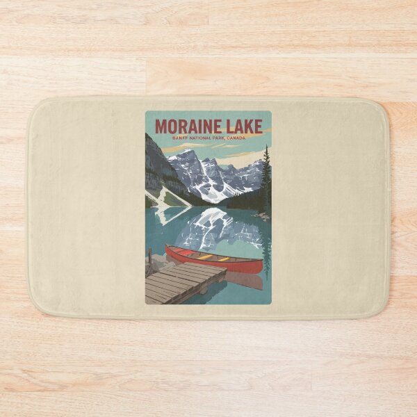 Item preview, Moraine Lake Canada Illustration Travel Art Vintage designed and sold by KrisSidDesigns.