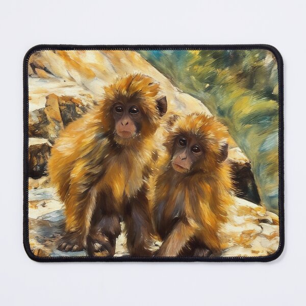 Item preview, Snow Monkeys - Twins designed and sold by The Wandering Bookworm.
