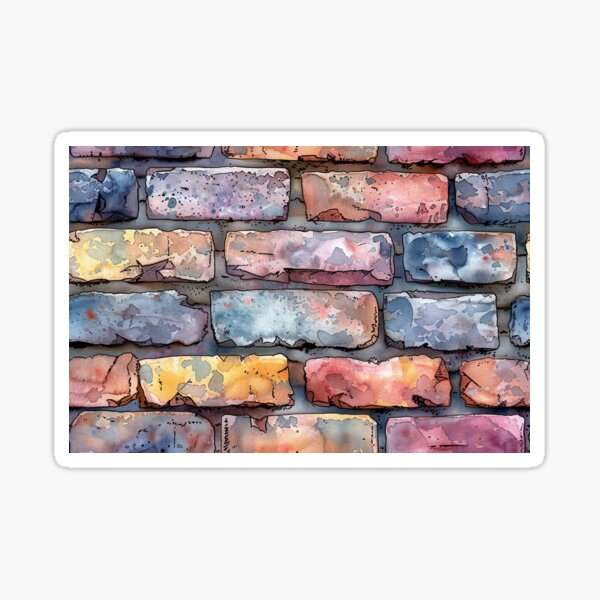 Item preview, Colorful Rustic Aged Brick Wall Texture designed and sold by NTGUILTY.