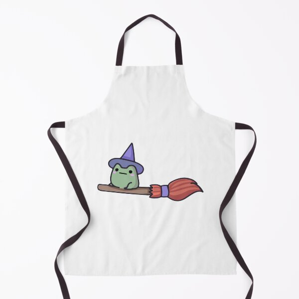 Item preview, cute frog with broom designed and sold by designing01Ar3.