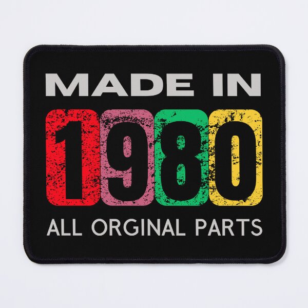 Item preview, Vintage 1980 - All Original Parts | Retro Birthday Gift designed and sold by Psycho-Crazy.