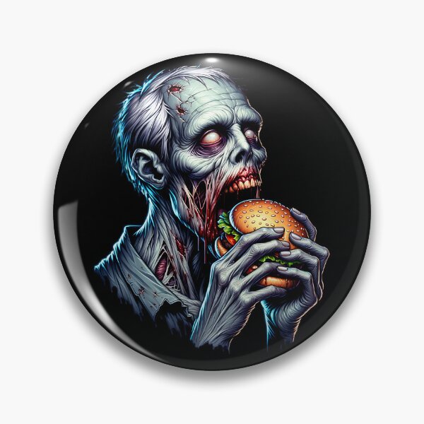 Item preview, Zombie eating a burger. designed and sold by ReneMM.
