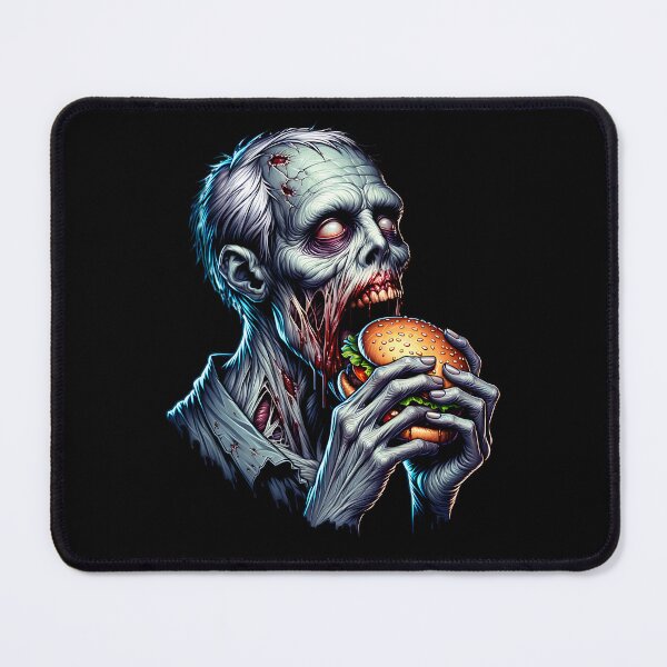 Item preview, Zombie eating a burger. designed and sold by ReneMM.