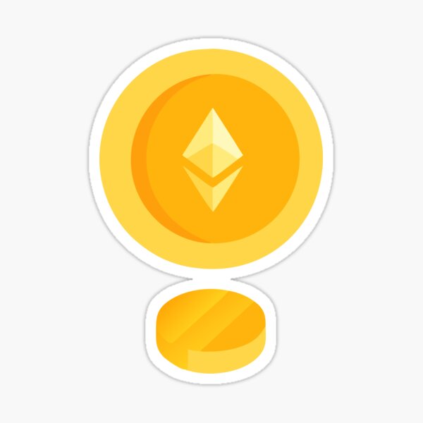 Item preview, Digital Illustration of Ethereum Coin with Minimalist Design designed and sold by Creative88Art.