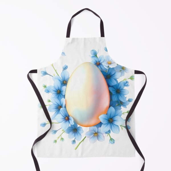 Item preview, Easter egg with blue flowers designed and sold by Valentina-ty.