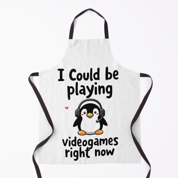 Item preview, Cute Penguin I Could Be Playing Videogames Right Now designed and sold by PEC-Studio.