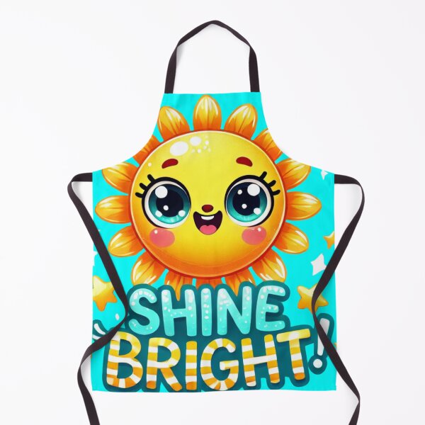 Item preview, A cute cartoon sun with "Shine Bright" text, spreading happiness and positivity. Perfect for summer lovers and cheerful spirits! designed and sold by BestDetailer.