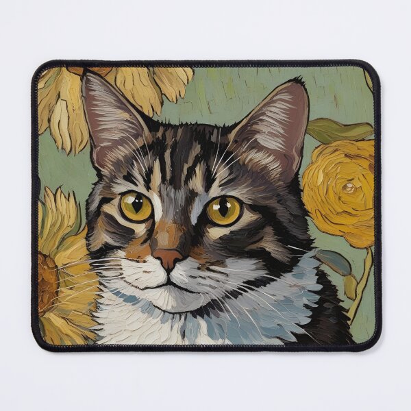 Item preview, Cat Van Gogh, Cute Cat Lover Gifts designed and sold by Cuteanimalgifts.