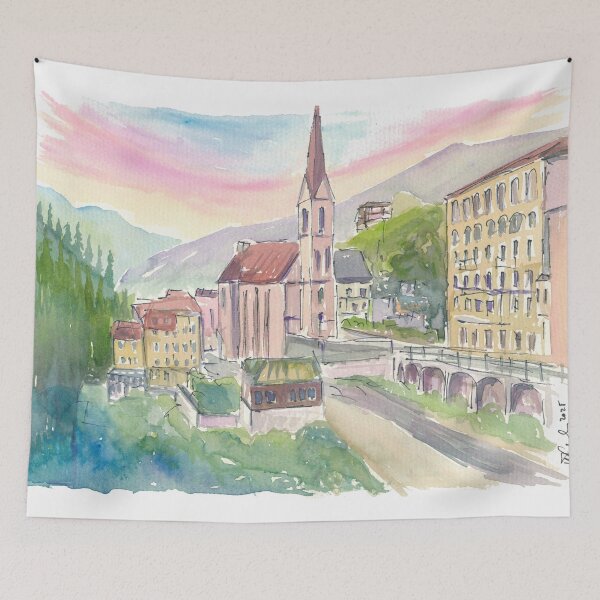 Item preview, Golden Hour in Bad Gastein’s Alpine Charm designed and sold by artshop77.