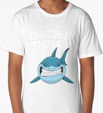 Daddy Shark T-shirt Doo Doo Doo - Father's Day Gift Tee Long T-Shirt